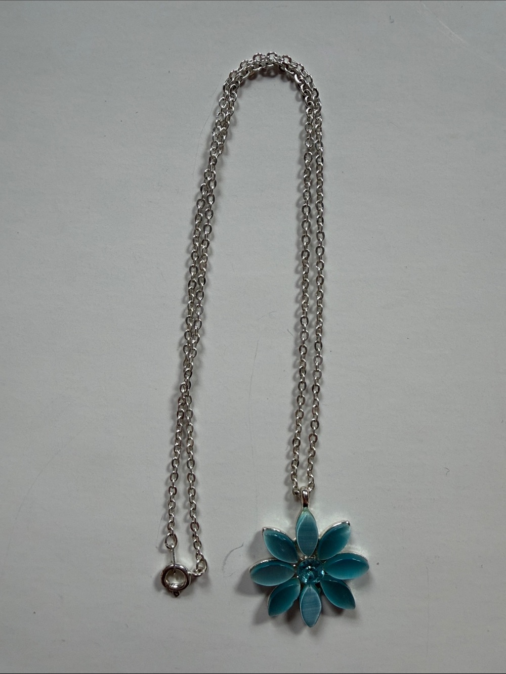 Blue Flower Necklace